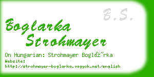 boglarka strohmayer business card